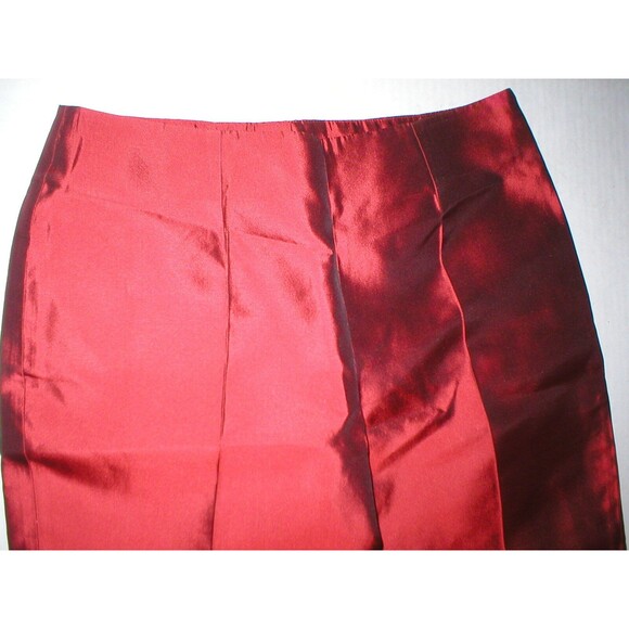 New NWT 8 Designer Womens Italy Dolce & Gabbana Red Silk Pants Trouser 44 Dark - Picture 2 of 5